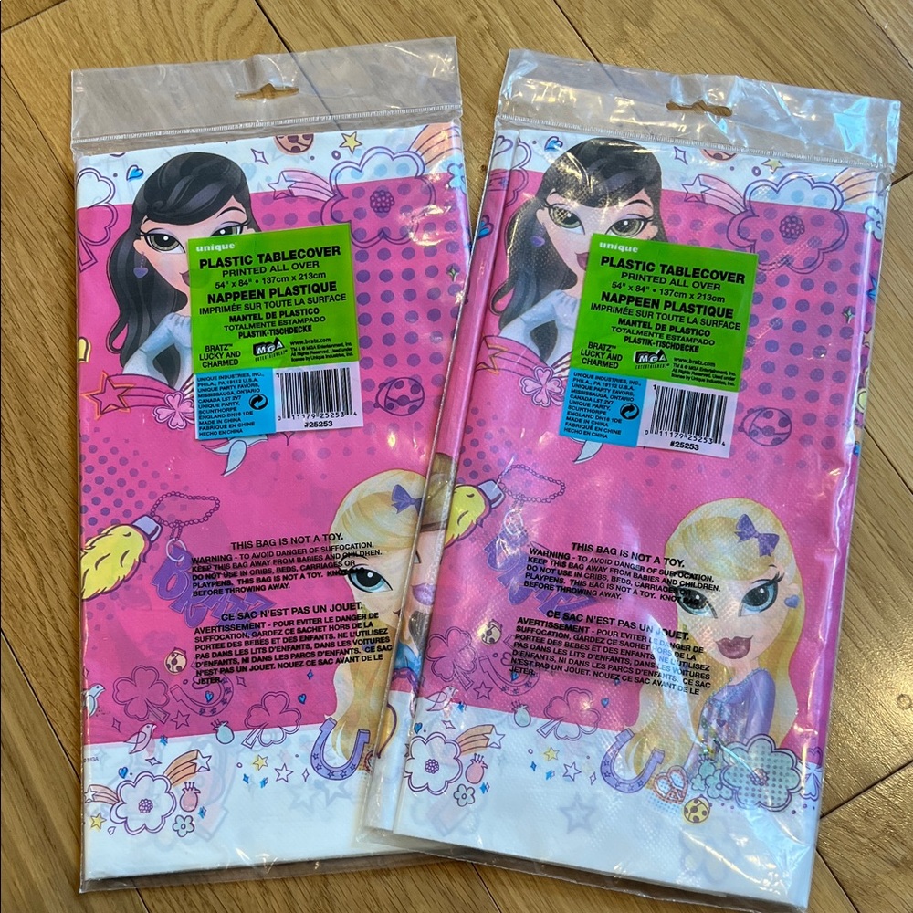 Bratz Plastic Tablecover x2